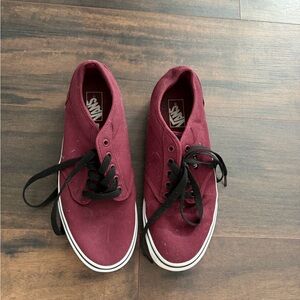 Vans Men's Burgundy Sneakers